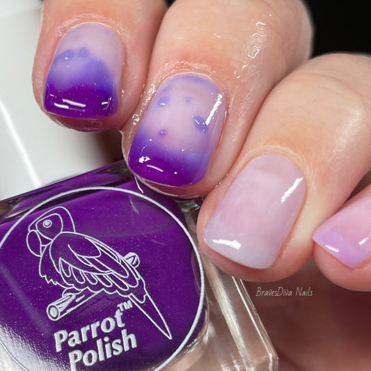 Parrot Polish Arauna Thermal Nail Polish V2 - Purple/Nude