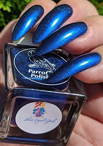 Parrot Polish Blue Eyed Girl Shimmer Nail Polish