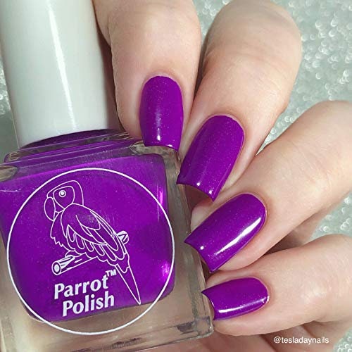 Parrot Polish Rossia Pacifica Purple Neon Nail Polish