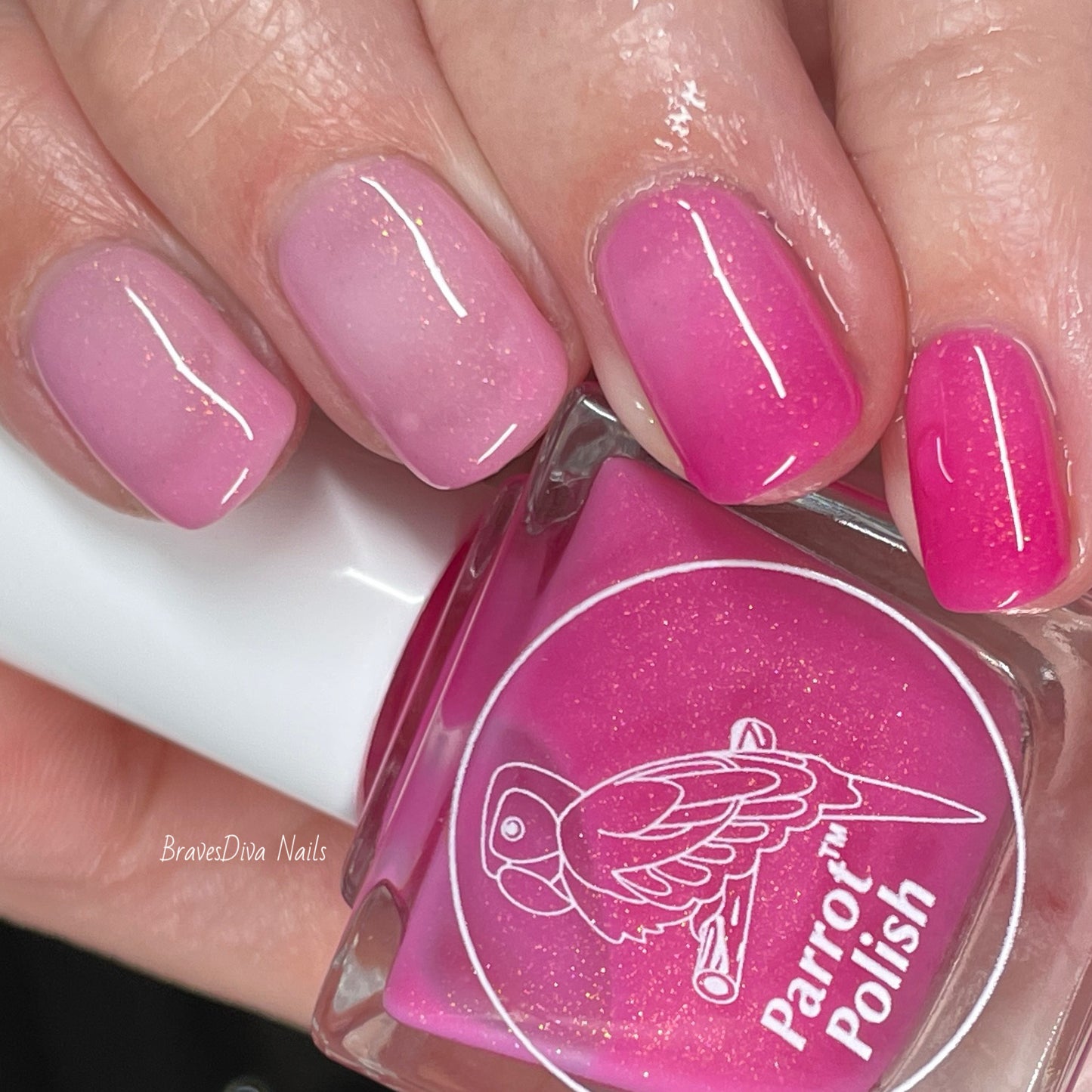 Parrot Polish Penelope's Desires Thermal Nail Polish - Pink/Clear