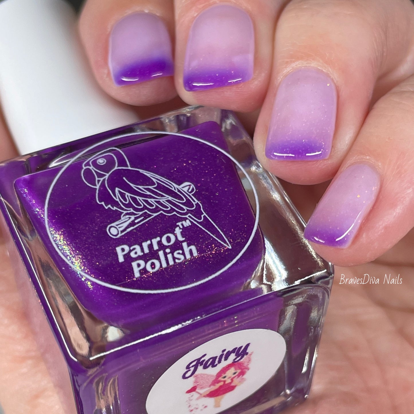 Parrot Polish Fairy Thermal Nail Polish V2 - Purple/Pink