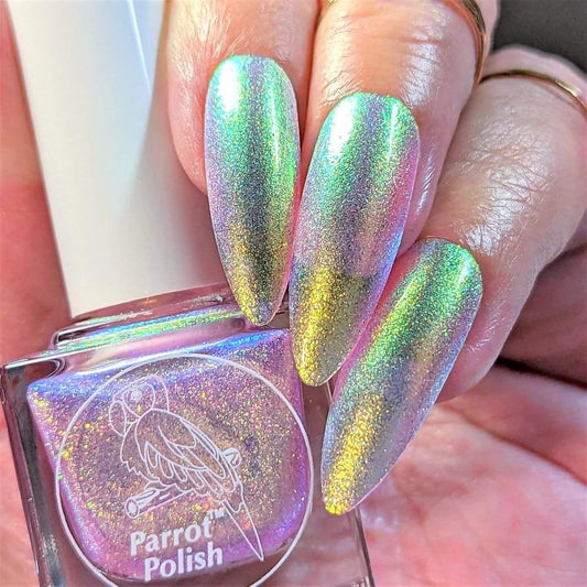 Parrot Polish "Cariana" Multichrome Baby Mermaid Pink/Green/Blue