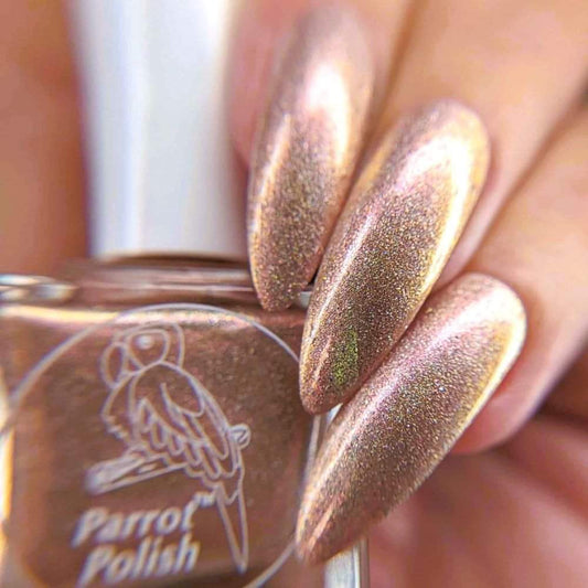 Parrot Polish "LOVE" 2024 Spring  Brown/Gold Ultrachrome Holographic