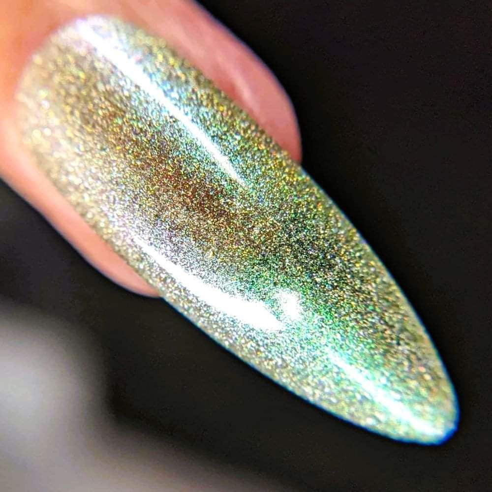 Parrot Polish "Believe" 2024 Spring  Green/Silver Ultrachrome Holographic