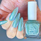 Parrot Polish "Courage" 2024 Spring  Aqua/Gold Ultrachrome Holographic