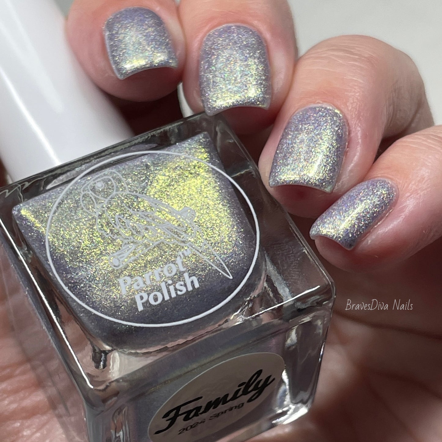 Parrot Polish "Family" 2024 Spring  Gold/Silver Ultrachrome Holographic