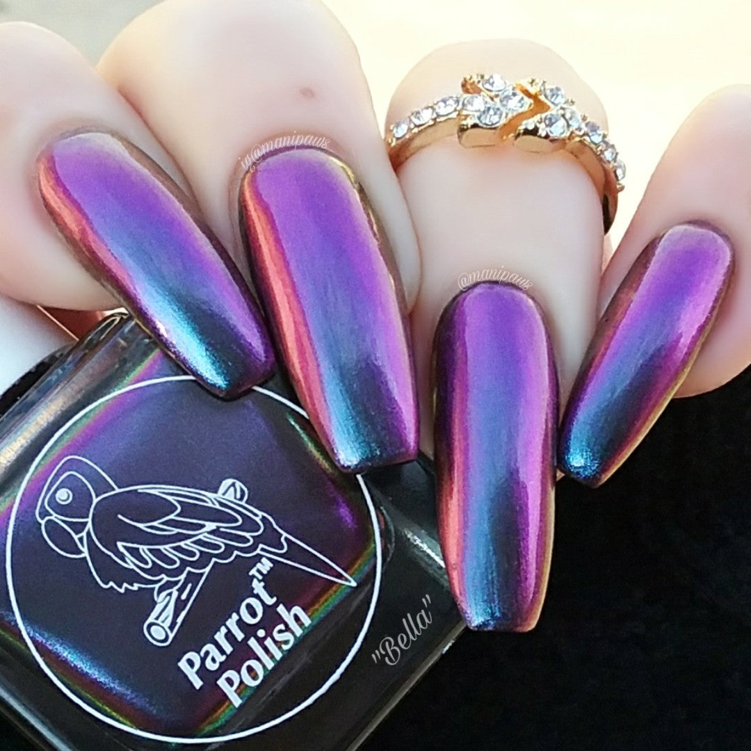 Parrot Polish Italian Bella Ultrachrome Nail Polish - Pink/Purple/Gold