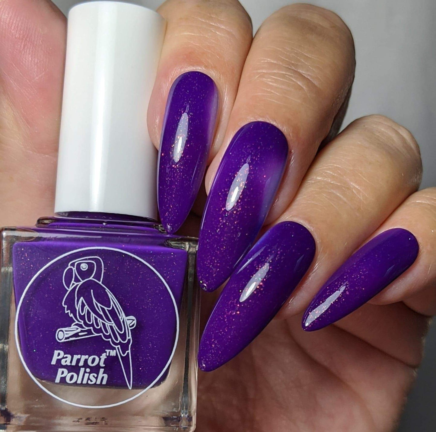 Parrot Polish Smooth Jazz Thermal Nail Polish - Purple/Blue/Clear