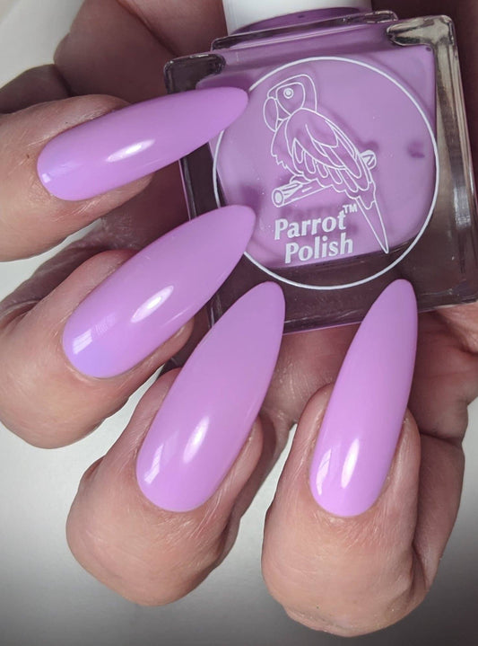 Parrot Polish Honey Lavender Neon Pastel Purple Nail Polish