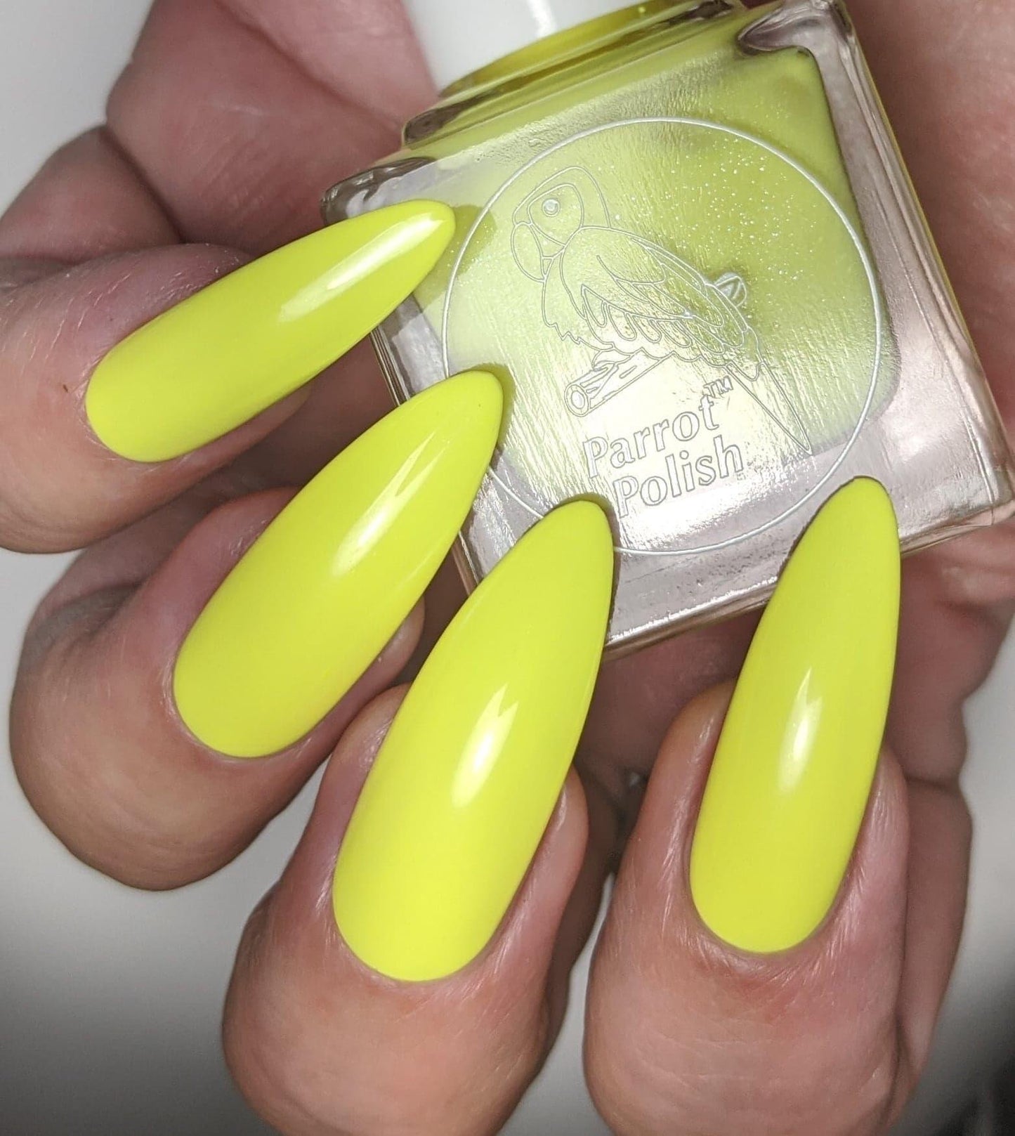 Parrot Polish Jelly Lemon Neon Pastel Yellow Nail Polish