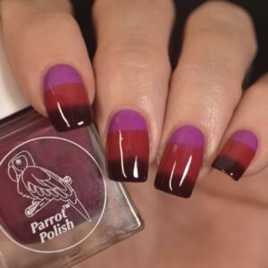 Parrot Polish Wine & Violets Thermal Nail Polish - Wine Red/Red/Purple