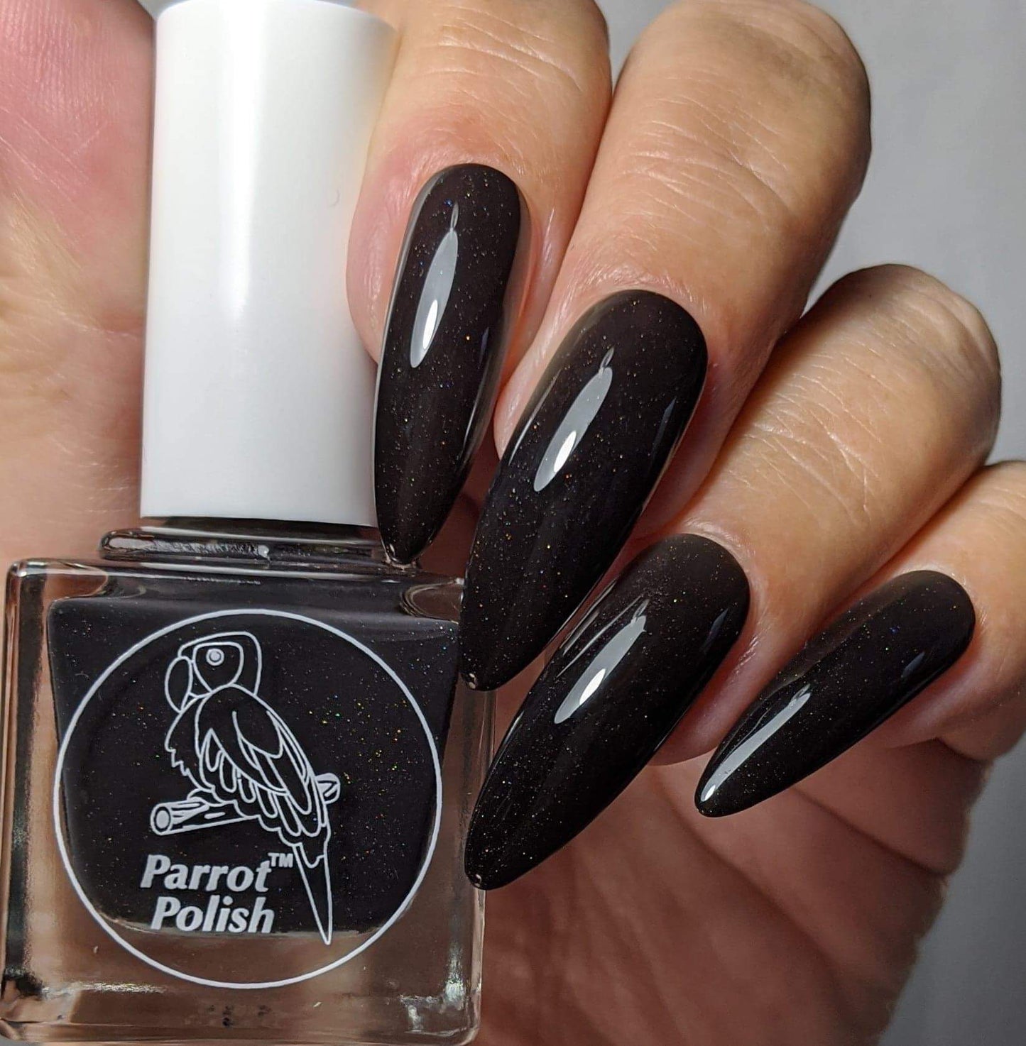 Parrot Polish Black Magic Thermal Nail Polish - Black/Grey