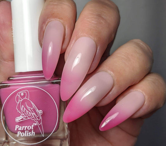 Parrot Polish Rose Bud Thermal Nail Polish - Pink/Light Pink