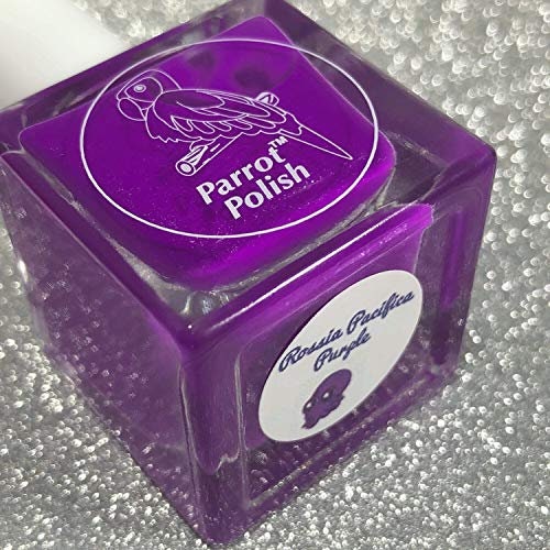 Parrot Polish Rossia Pacifica Purple Neon Nail Polish
