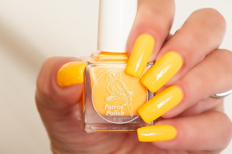 neon orange nail polish